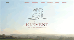 Desktop Screenshot of gasthof-klement.de