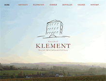 Tablet Screenshot of gasthof-klement.de